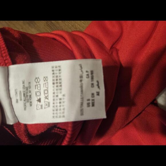 Juicy Couture Red Track Pants with Rainbow Stripes - Picture 9 of 9